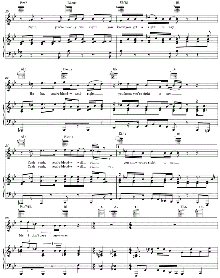 Sheet Music